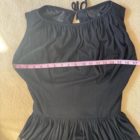 Vintage Minx Modes Black Dress 50s 60s - Picture 9 of 11